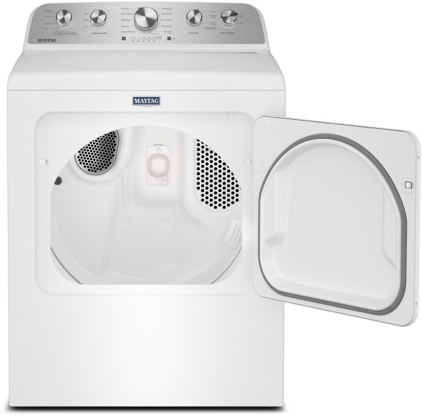 Maytag® 7 Cu. Ft. White Electric Dryer with Extra Power and Pet Pro Option-2