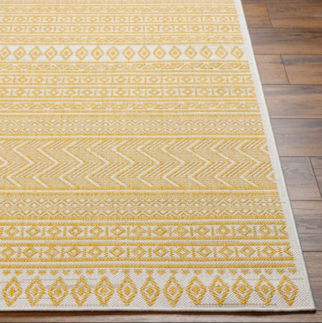 Surya Eagean Yellow 4'x6' Area Rug-4