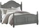 Vaughan-Bassett French Market Zinc Antique Gray Queen Poster Bed-0