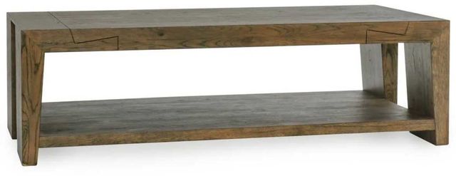 Classic Home Troy Suede Brown 60" Coffee Table-0