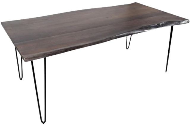 Jofran Inc. Nature's Edge Slate 79" Dining Table with Black Base-3