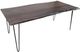 Jofran Inc. Nature's Edge Slate 79" Dining Table with Black Base-3