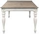 Liberty Furniture Magnolia Manor Weathered Bark Rectangular Dining Table with Antique White Base-3
