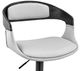 Armen Living Benson Gray/Black Adjustable Bar Stool-4
