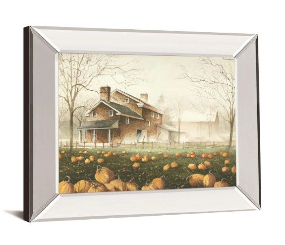 Classy Art October Gray by John Rossini Mirrored Frame Wall Art-1