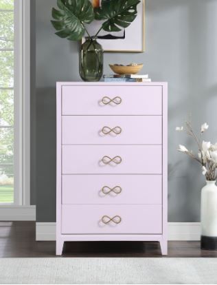 Meridian Furniture Bowtie Pink Chest-2