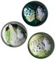 A & B Home 3-Piece White/Green Decorative Sphere Set-0