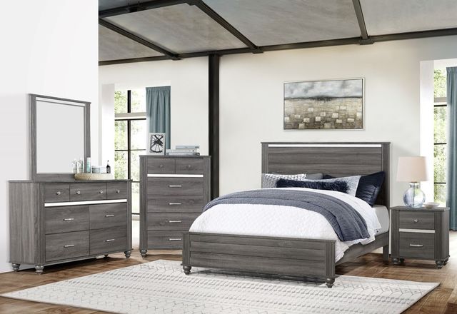 Crown Mark Gaston Grey Bed-2