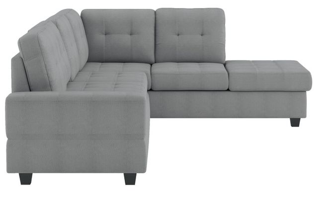 Homelegance® Maston 2-Piece Gray Right-Arm Facing Reversible Sectional-3