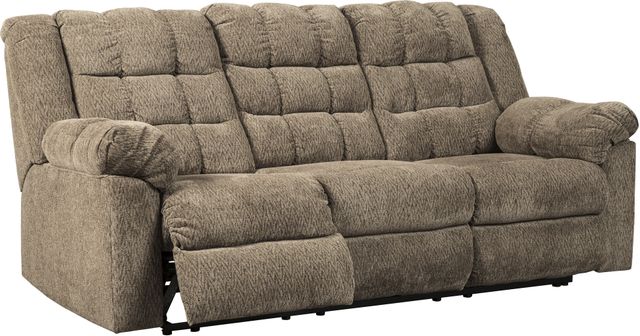 Signature Design by Ashley® Workhorse Cocoa Reclining Sofa-0