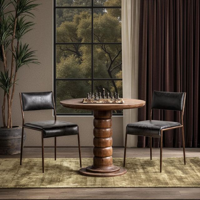 Classic Home Hillrose Pecan Brown Dining Table-1