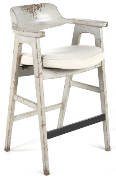 Nest Home Collections Wagner Distressed Gray/Sand Bar Stool-0