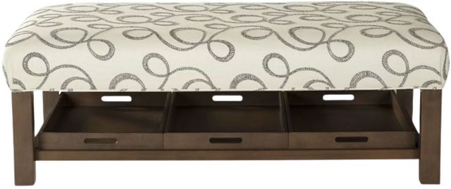 Paula Deen™ by Craftmaster® Customizable Ottoman with 3-Trays-1