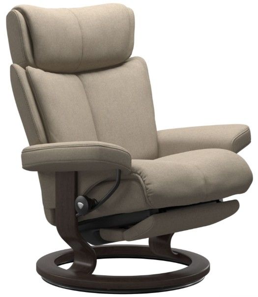 Stressless® by Ekornes® Customizable Magic Medium Power Recliner with Classic Base-0