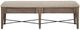 Magnussen Home® Paxton Place Baja Fog/Dovetail Gray Upholstered Bench-1