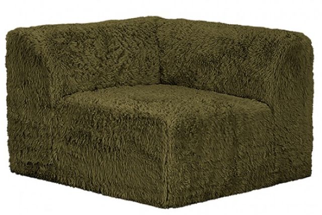 Furniture of America® Nappi Olive Green Loveseat -4