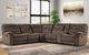 Parker House® Copper 6-Piece Shadow Brown Manual Reclining L-Shape Sectional-2