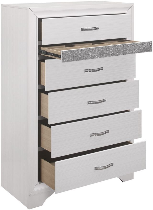 Homelegance® Luster Silver/White Glitter Chest-3