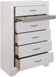 Homelegance® Luster Silver/White Glitter Chest-3