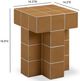 TOV Furniture Alma Tile Orange Concrete Indoor/Outdoor Side Table-2