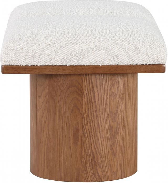 Meridian Furniture Pavilion 2-Piece Cream/Walnut 36" Modular Bench-2