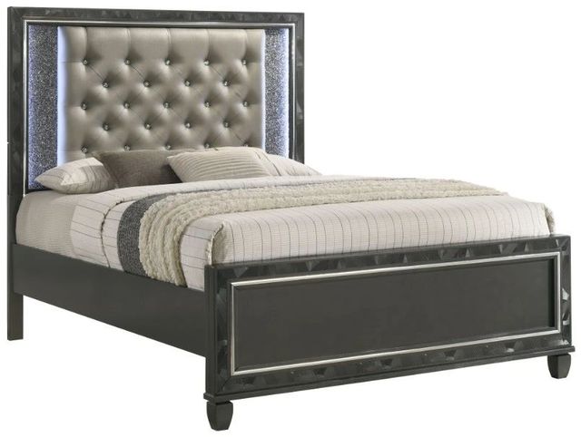 New Classic® Home Furnishings Radiance Black Pearl Queen Panel Bed-0