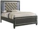 New Classic® Home Furnishings Radiance Black Pearl Queen Panel Bed-0