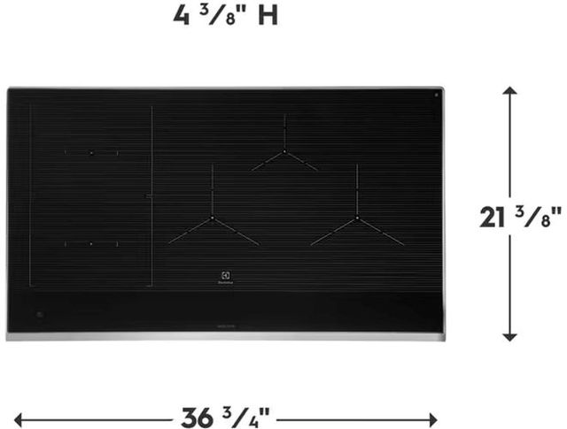Electrolux 36" Black/Stainless Steel Induction Cooktop-1