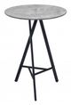 Zuo® Modern Metz Gray Bar Table with Black Metal Legs-0
