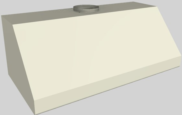 Vent-A-Hood® 48" Biscuit Wall Mounted Range Hood-1
