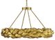 Currey & Company Apollo Contemporary Gold Leaf/Painted Gold Chandelier-1