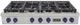 Kucht Professional KFX Series 48" Stainless Steel Natural Gas Range Top with Royal Blue Knobs-0
