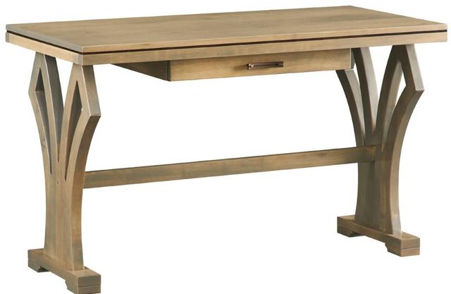 Urban Collections by Yutzy Woodworking Trieste Maple/Rustic Gray Drawing Desk-0