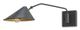Currey & Company Serpa French Black/Gold Leaf Single Wall Sconce-0