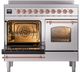 Ilve® Nostalgie II Series 40" Stainless Steel Pro Style Induction Range-2