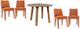 Jofran Inc. Reclamation/Urban Archive 5-Piece Brown/Auburn Dining Table Set-0