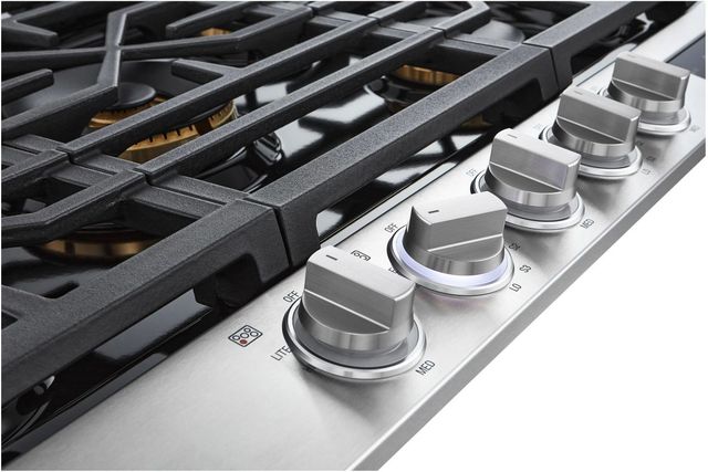 SKS 30" Stainless Steel Natural Gas Cooktop with Black Porcelain Coated Burner Pan-4