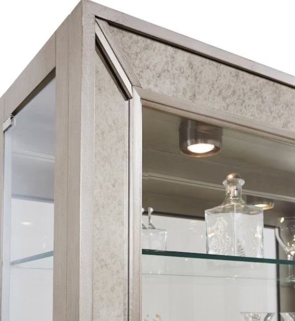 Pulaski™ PFC Aged Silver Side Entry Curio-2
