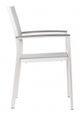 Zuo® Cosmopolitan Silver Arm Chair-1