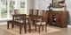 Handstone Customizable Glengarry Heritage Nutmeg 48x48 Leg Table with 2x12" Leaf's-1