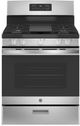 GE® 30" Black/Stainless Steel Freestanding Gas Range-0