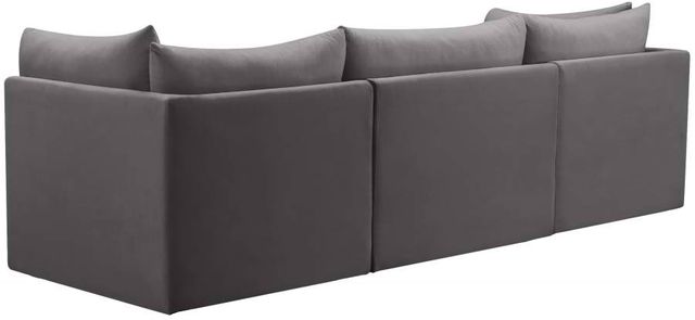 Meridian Furniture Jacob Grey 103" Modular Velvet Sofa-3