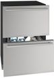 U-Line® Home Collection 24" 5.1 Cu. Ft. Stainless Steel Refrigerated Drawers-1