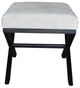 Nest Home Collections Nova Black Wash/Cream Ottoman -3