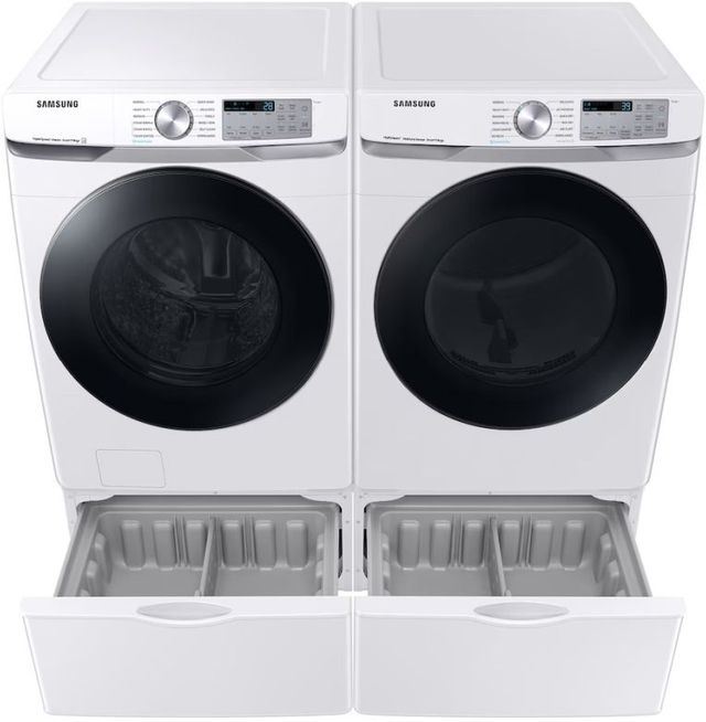 Samsung White Front Load Washer & Electric Dryer Laundry Pair-2