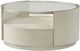 Riverside Furniture Maisie Glass Top Round Coffee Table with Champagne Base-2
