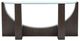 Magnussen Home® Beckham Glass Top Sofa Table with Rustic Tavern Base-3