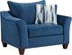 Affordable Furniture 7700 Velour Navy Chair and a Half-0