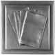 Olliix by Madison Park Essentials 6-Piece Grey Queen Satin Wrinkle-Free Luxurious Sheet Set-1