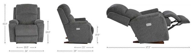La-Z-Boy® Dorian Sand Power Rocking Recliner with Headrest-1